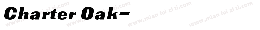 Charter Oak字体转换